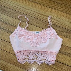 Pink crop top